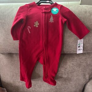 Carters Red Holiday Kids One Piece